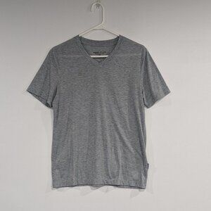 *3/$10* Perry Ellis V-Neck Tee Heathered Grey Size Small